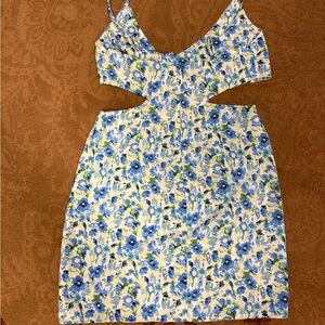Floral Cutout Dress